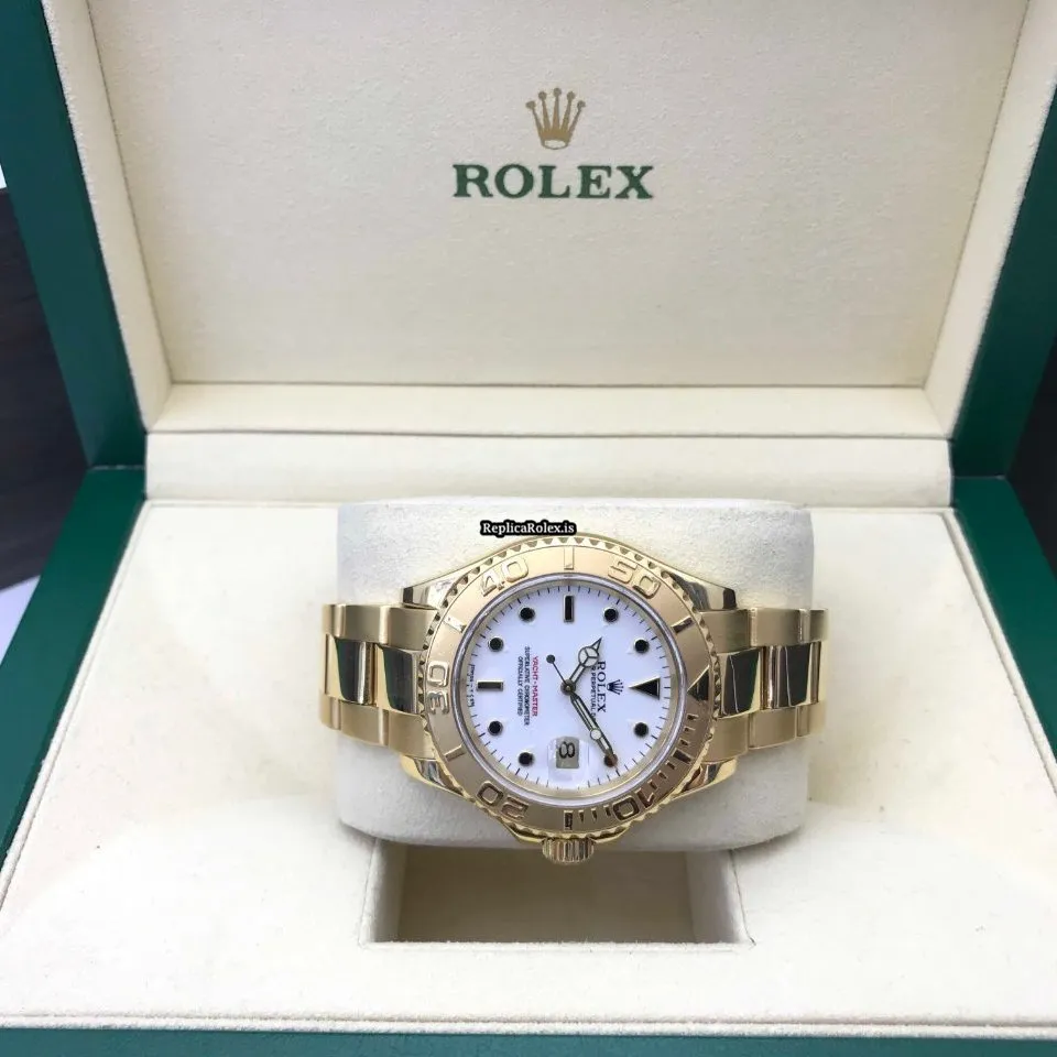 Cheap Replica Rolex Yacht-master 16628 Caliber 3135 Automatic Movement 40mm Yellow Gold Case Mens/unisex Watch - Image 3