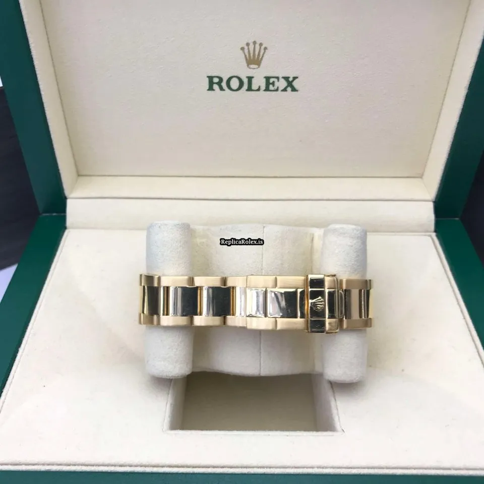 Cheap Replica Rolex Yacht-master 16628 Caliber 3135 Automatic Movement 40mm Yellow Gold Case Mens/unisex Watch - Image 5