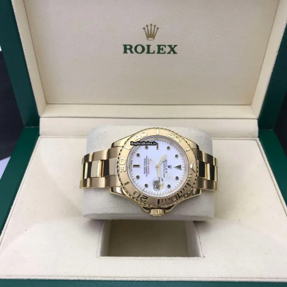 Cheap Replica Rolex Yacht-master 16628 Caliber 3135 Automatic Movement 40mm Yellow Gold Case Mens/unisex Watch - Image 7