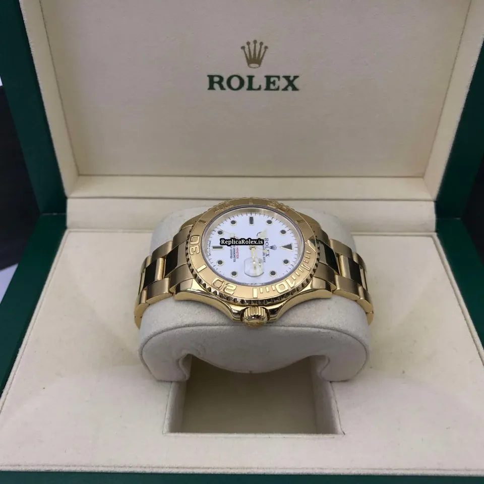 Cheap Replica Rolex Yacht-master 16628 Caliber 3135 Automatic Movement 40mm Yellow Gold Case Mens/unisex Watch - Image 8