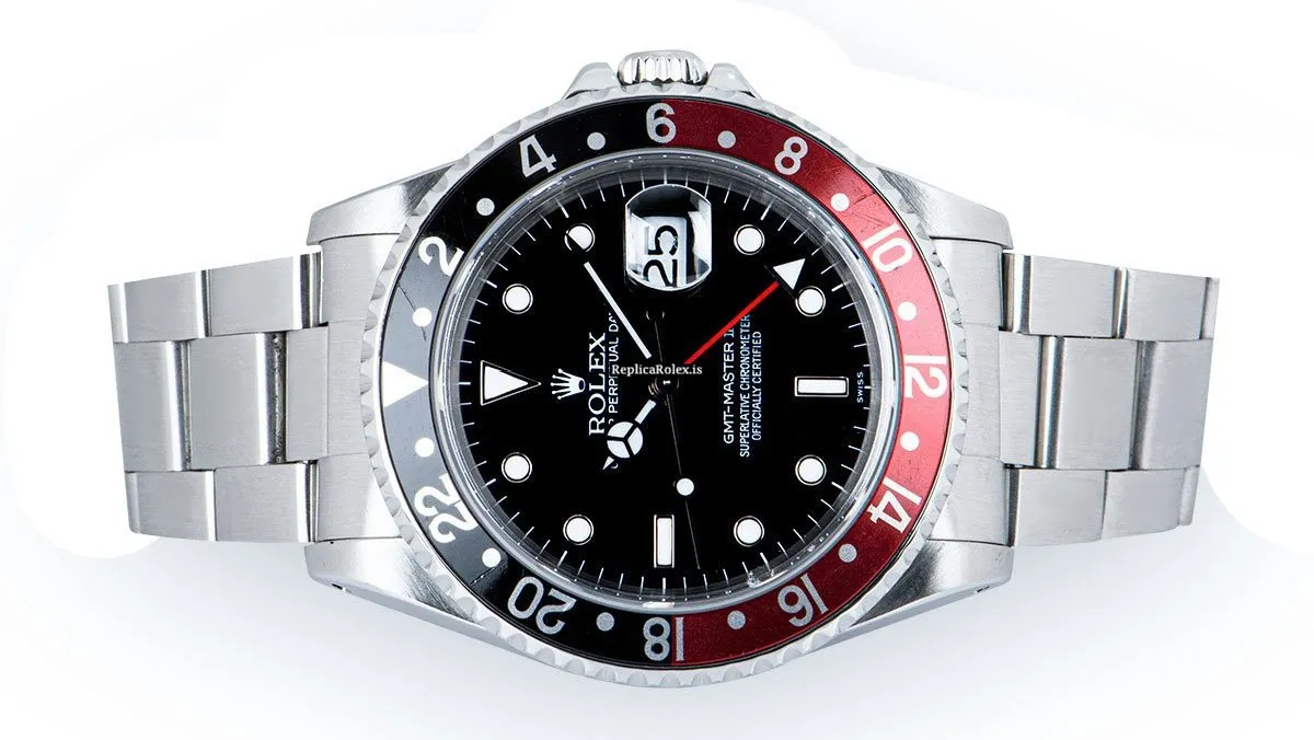 Top Fake Rolex Gmt-master II 16710 Automatic Movement 40mm Steel Case Mens/unisex Watch - Image 3