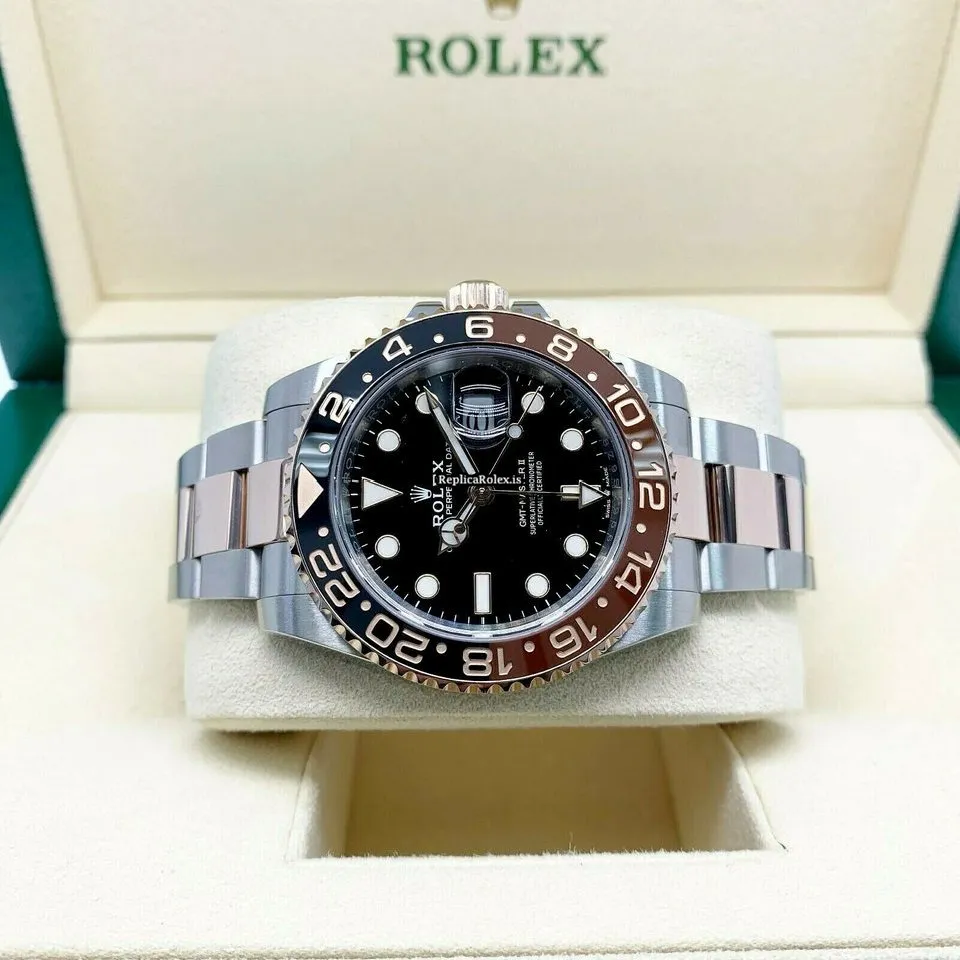 Distinctive Fake Rolex Gmt-master II 126711chnr Caliber 3285 Automatic Movement 40mm Rose Gold Case Mens/unisex Watch - Image 3