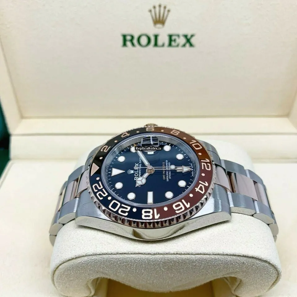 Distinctive Fake Rolex Gmt-master II 126711chnr Caliber 3285 Automatic Movement 40mm Rose Gold Case Mens/unisex Watch - Image 5