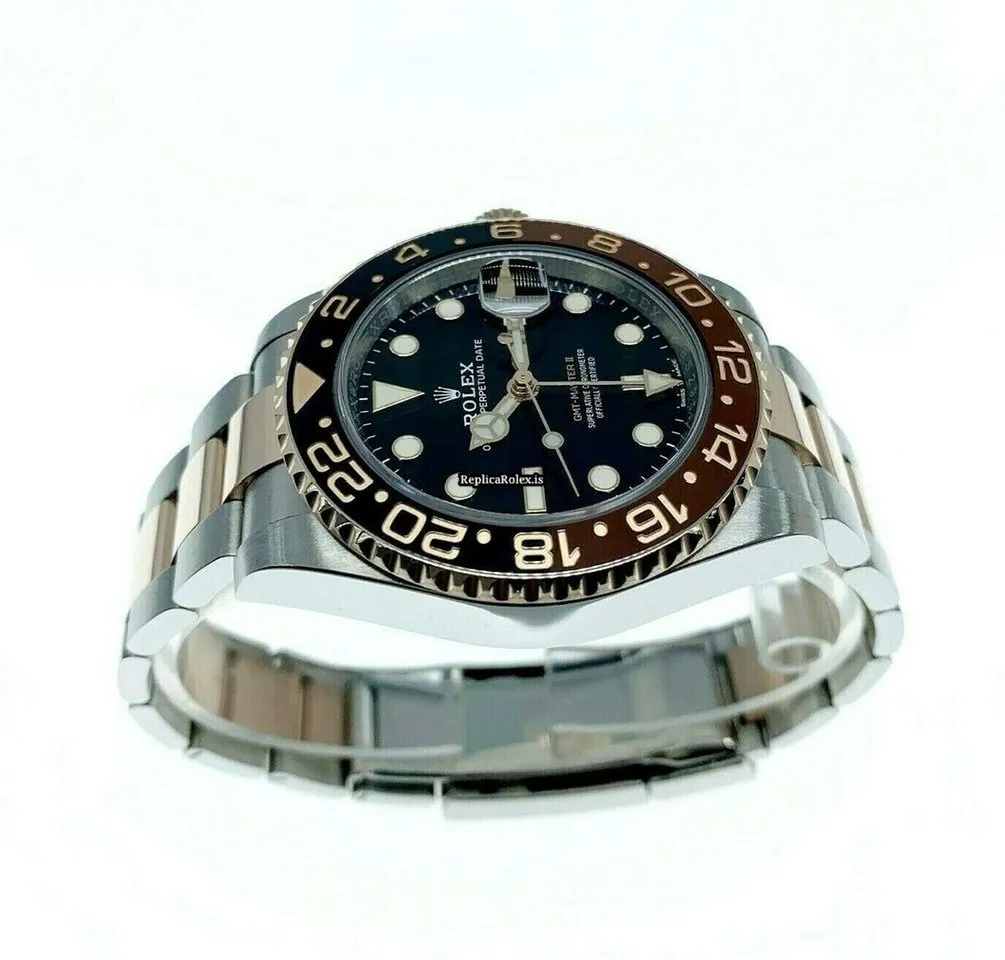 Distinctive Fake Rolex Gmt-master II 126711chnr Caliber 3285 Automatic Movement 40mm Rose Gold Case Mens/unisex Watch - Image 8