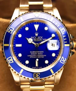 Fantastic Fake Rolex Submariner Date 16618 Caliber 3135 Automatic Movement 40mm Yellow Gold Case Mens/unisex Watch