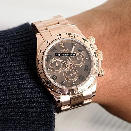 Lovely Replicas Rolex Daytona 116505 Automatic Movement 40mm Rose Gold Case Mens/unisex Watch - Image 8