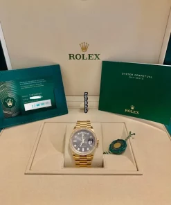 Wonderful Fake Rolex Day-date 36 128348rbr Caliber 3255 Automatic Movement 36x43mm Yellow Gold Case Mens/unisex Watch