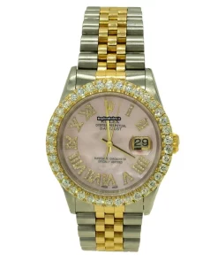 Pleasing Replica Rolex Datejust 16233 Automatic Movement 36mm Gold/steel Case Mens/unisex Watch