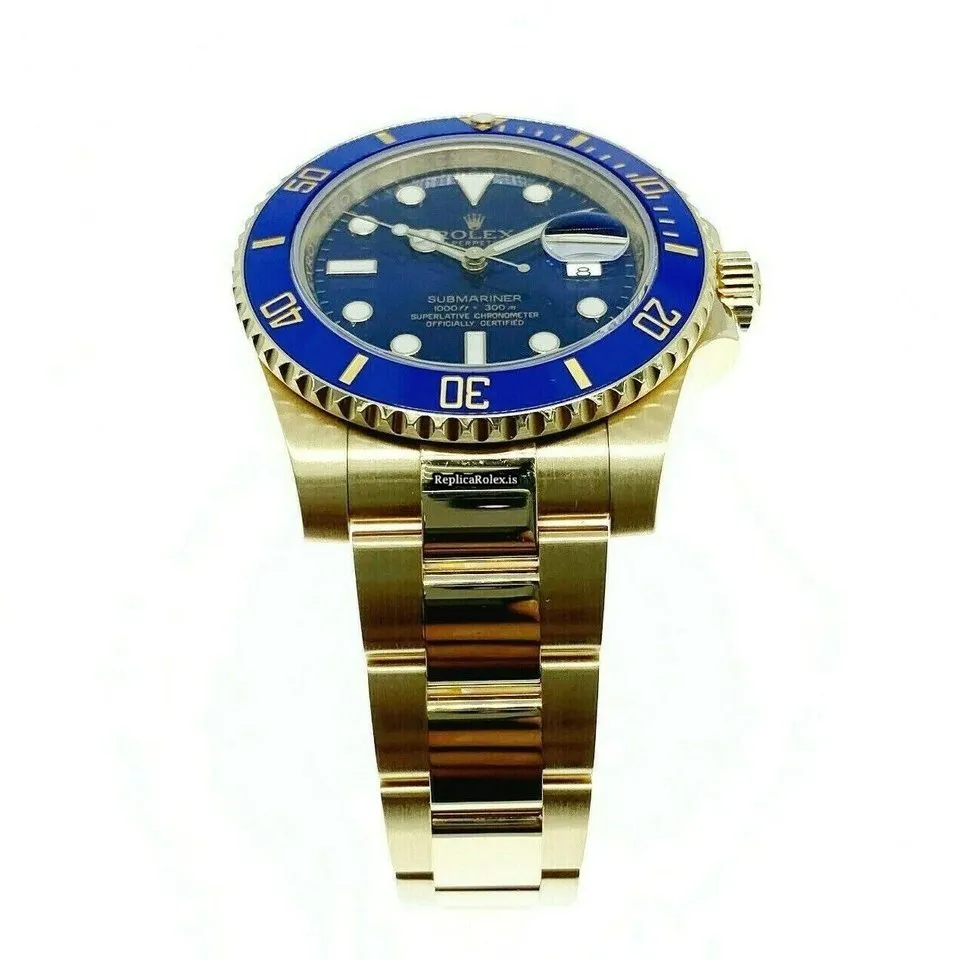 Popular Fakes Rolex Submariner Date 116618lb Caliber 3135 Automatic Movement 40mm Yellow Gold Case Mens/unisex Watch - Image 9