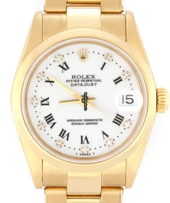 Reliable Copy Rolex Datejust 68248 Automatic Movement 31mm Yellow Gold Case Womens Watch