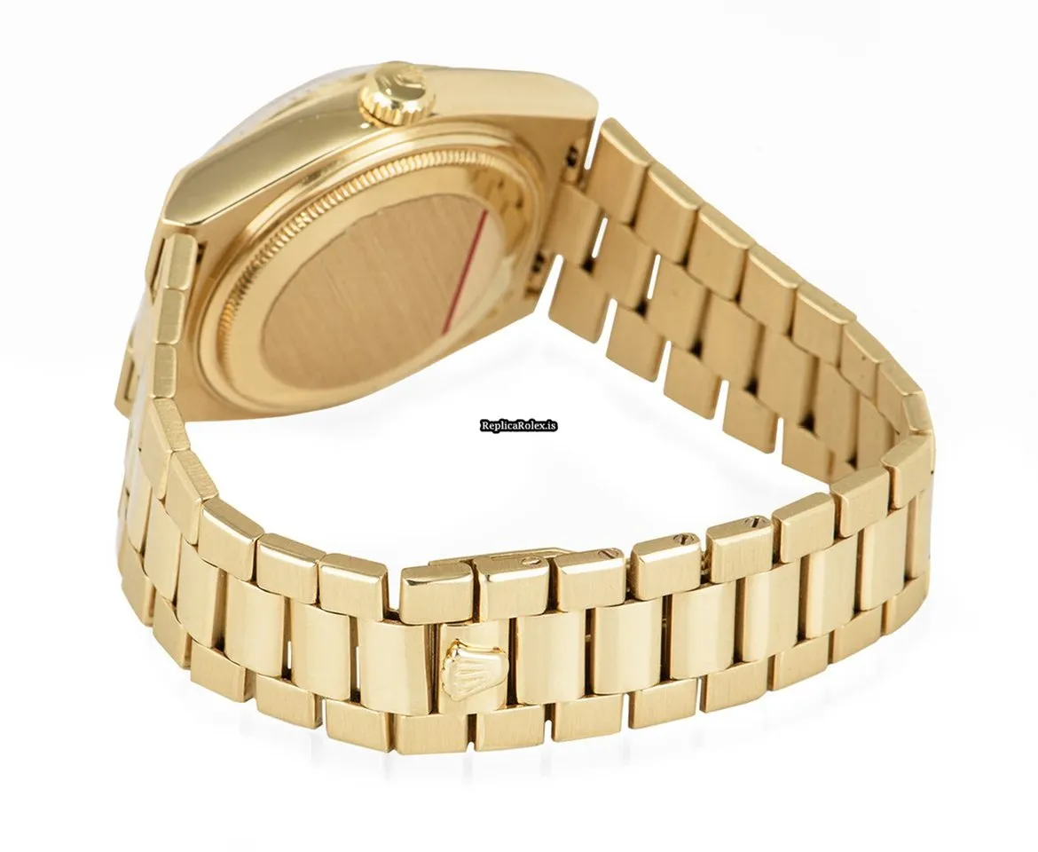Terrific Copy Rolex Day-date Oysterquartz 19018 Quartz Movement 36mm Yellow Gold Case Mens/unisex Watch - Image 6