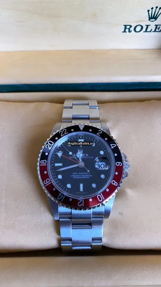High Quality Fakes Rolex Gmt-master II 16710 Caliber 3185 Automatic Movement 40mm Steel Case Mens/unisex Watch - Image 9