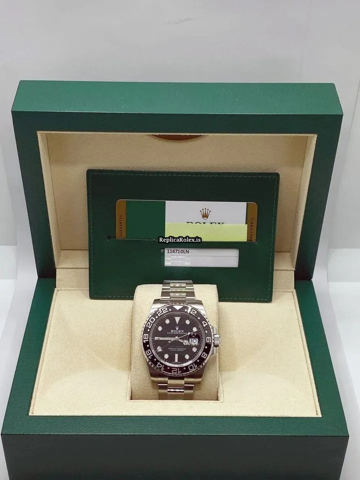 Incredible Copy Rolex Gmt-master II 116710ln Caliber 3186 Automatic Movement 40mm Steel Case Mens/unisex Watch - Image 8