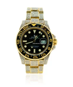 Fantastic Replica Rolex Gmt-master II 116718ln Caliber 3186 Automatic Movement 40mm Yellow Gold Case Mens/unisex Watch