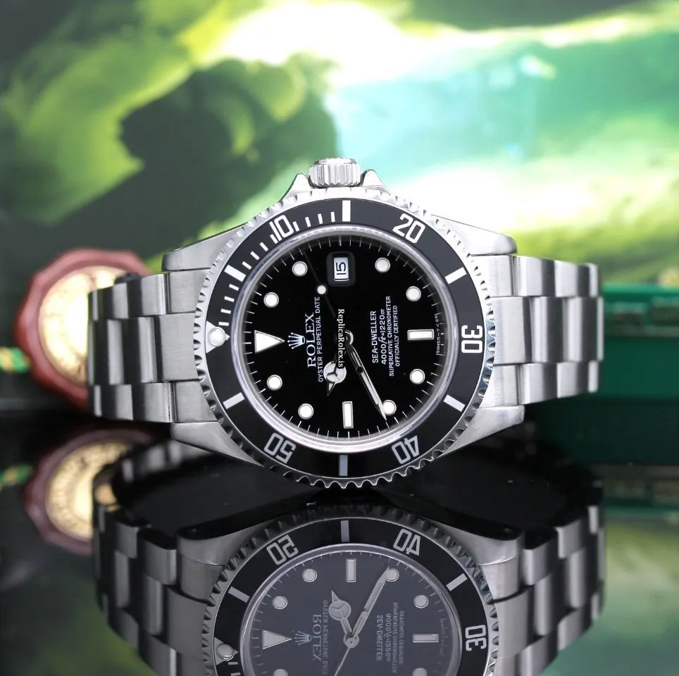 Inexpensive Replica Rolex Sea-dweller 4000 16600 Caliber 3135 Automatic Movement 40mm Steel Case Mens/unisex Watch - Image 5