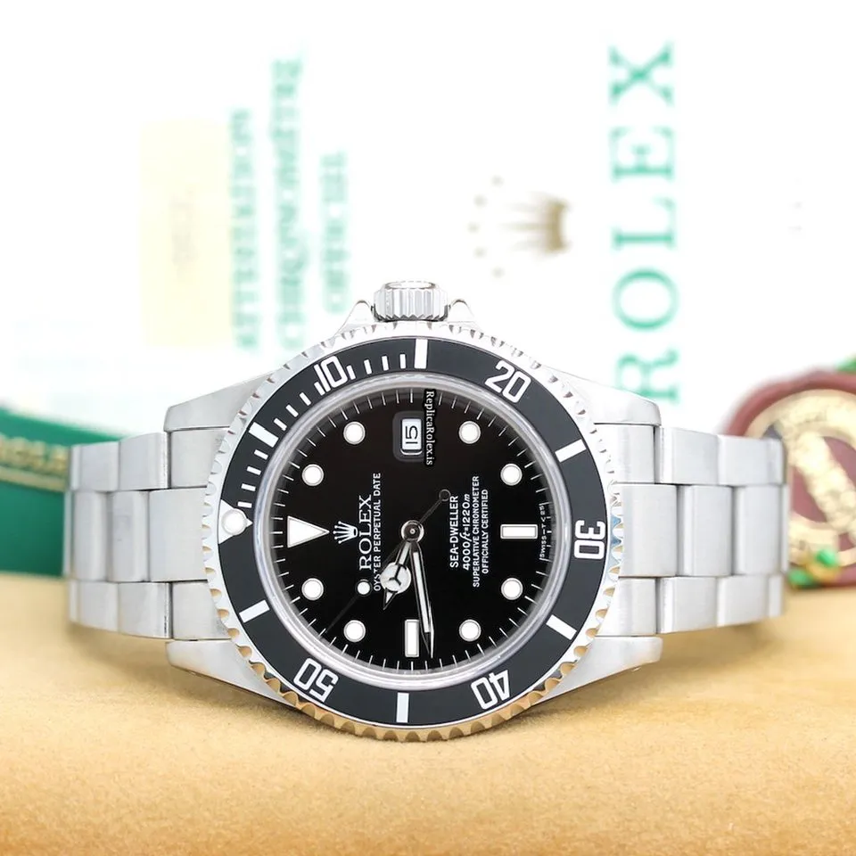 Inexpensive Replica Rolex Sea-dweller 4000 16600 Caliber 3135 Automatic Movement 40mm Steel Case Mens/unisex Watch - Image 6