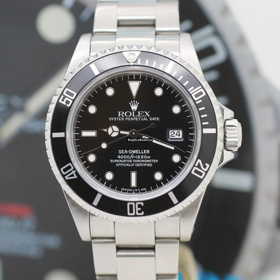 Inexpensive Replica Rolex Sea-dweller 4000 16600 Caliber 3135 Automatic Movement 40mm Steel Case Mens/unisex Watch - Image 9