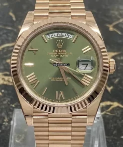 Trustworthy Fake Rolex Day-date 40 228235 Caliber 3255 Automatic Movement 40mm Rose Gold Case Mens/unisex Watch
