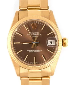 Wonderful Fake Rolex Datejust 6827 Automatic Movement 31mm Yellow Gold Case Womens Watch