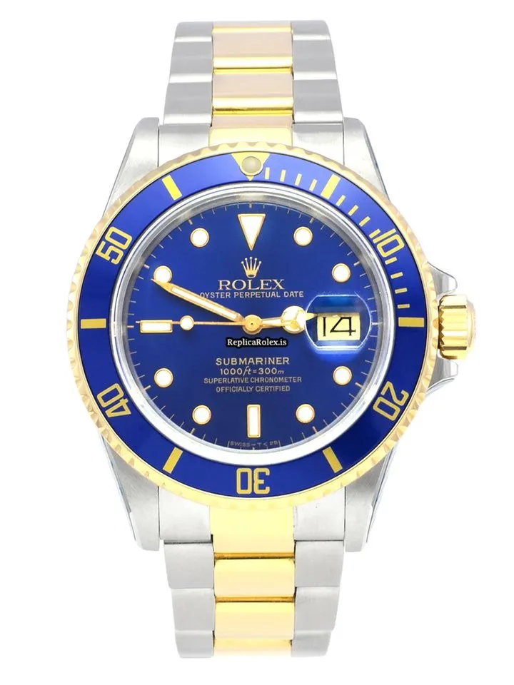 Ideal Replica Rolex Submariner Date 16803 Caliber 3035 Automatic Movement 40mm Gold/steel Case Mens/unisex Watch
