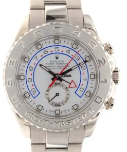 Inexpensive Fake Rolex Yacht-master II 116689 Caliber 4160 Automatic Movement 44mm White Gold Case Mens/unisex Watch