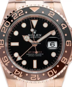 Pleasing Fake Rolex Gmt-master II 126715chnr Caliber 3186 Automatic Movement 40mm Rose Gold Case Mens/unisex Watch