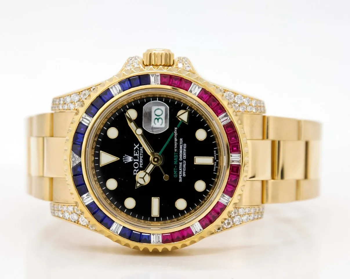 Superior Fake Rolex Gmt-master II 116718ln Caliber 3186 Automatic Movement 40mm Yellow Gold Case Mens/unisex Watch - Image 3