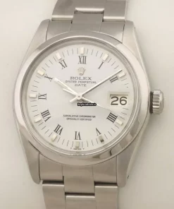 Defect Fake Rolex Oyster Perpetual Date 1500 Caliber 1570 Automatic Movement 34mm Steel Case Mens/unisex Watch