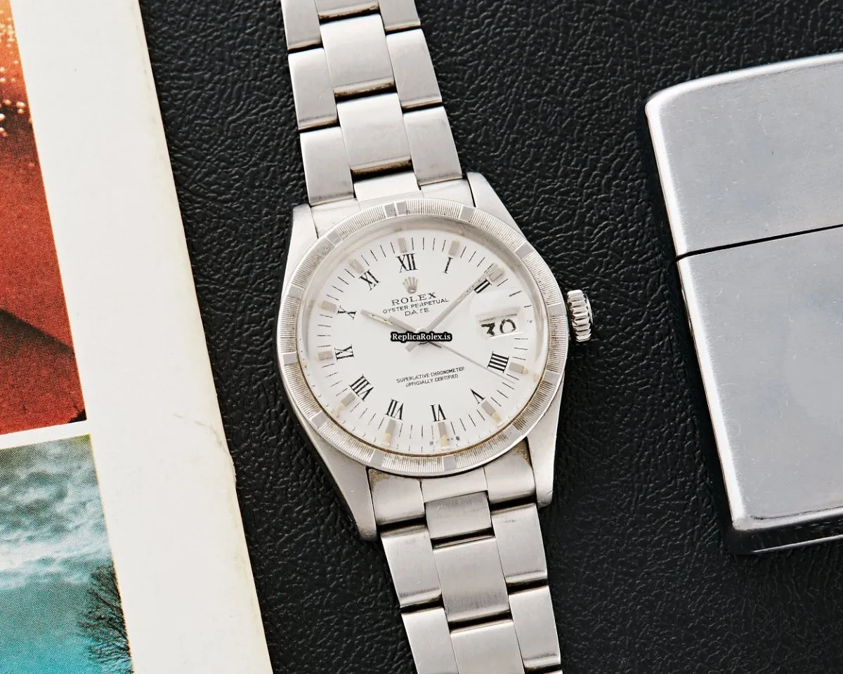 Quality Imitation Rolex Oyster Perpetual Date 1501 Caliber 1575 Automatic Movement 34x42mm Steel Case Watch - Image 2