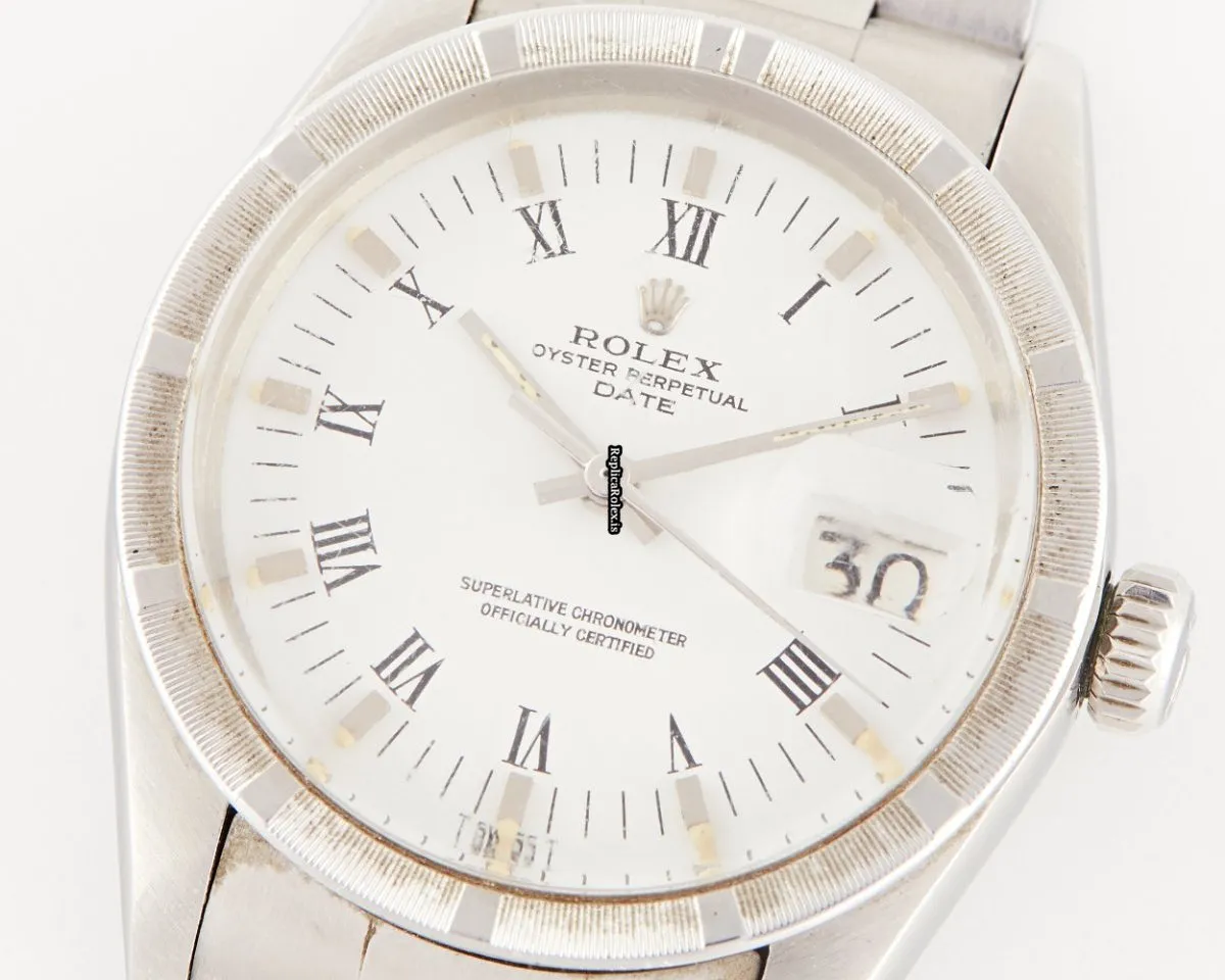 Quality Imitation Rolex Oyster Perpetual Date 1501 Caliber 1575 Automatic Movement 34x42mm Steel Case Watch - Image 3