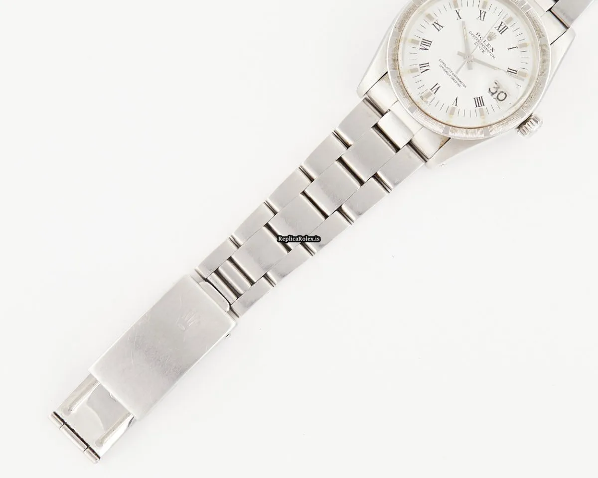 Quality Imitation Rolex Oyster Perpetual Date 1501 Caliber 1575 Automatic Movement 34x42mm Steel Case Watch - Image 4