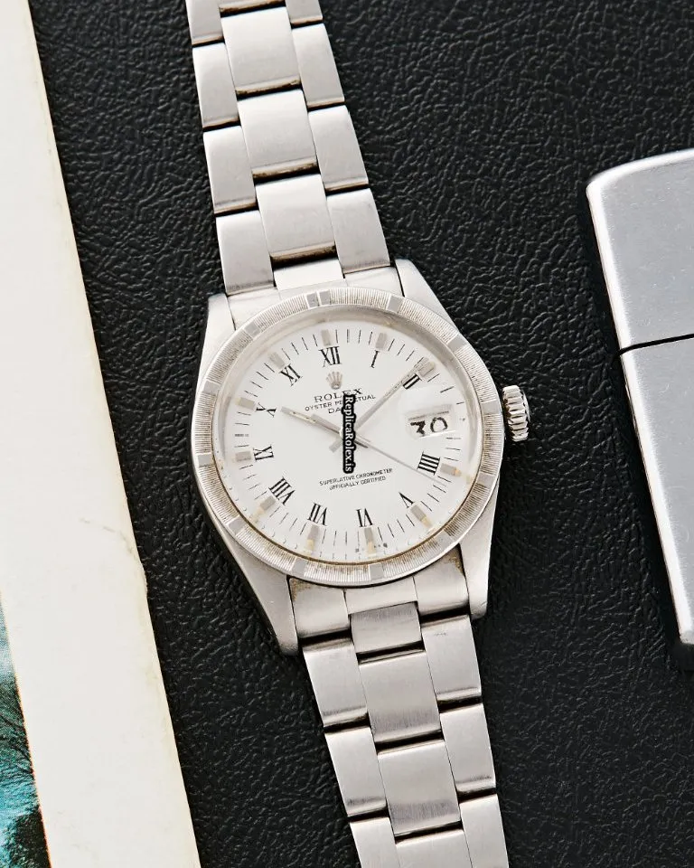 Quality Imitation Rolex Oyster Perpetual Date 1501 Caliber 1575 Automatic Movement 34x42mm Steel Case Watch - Image 8