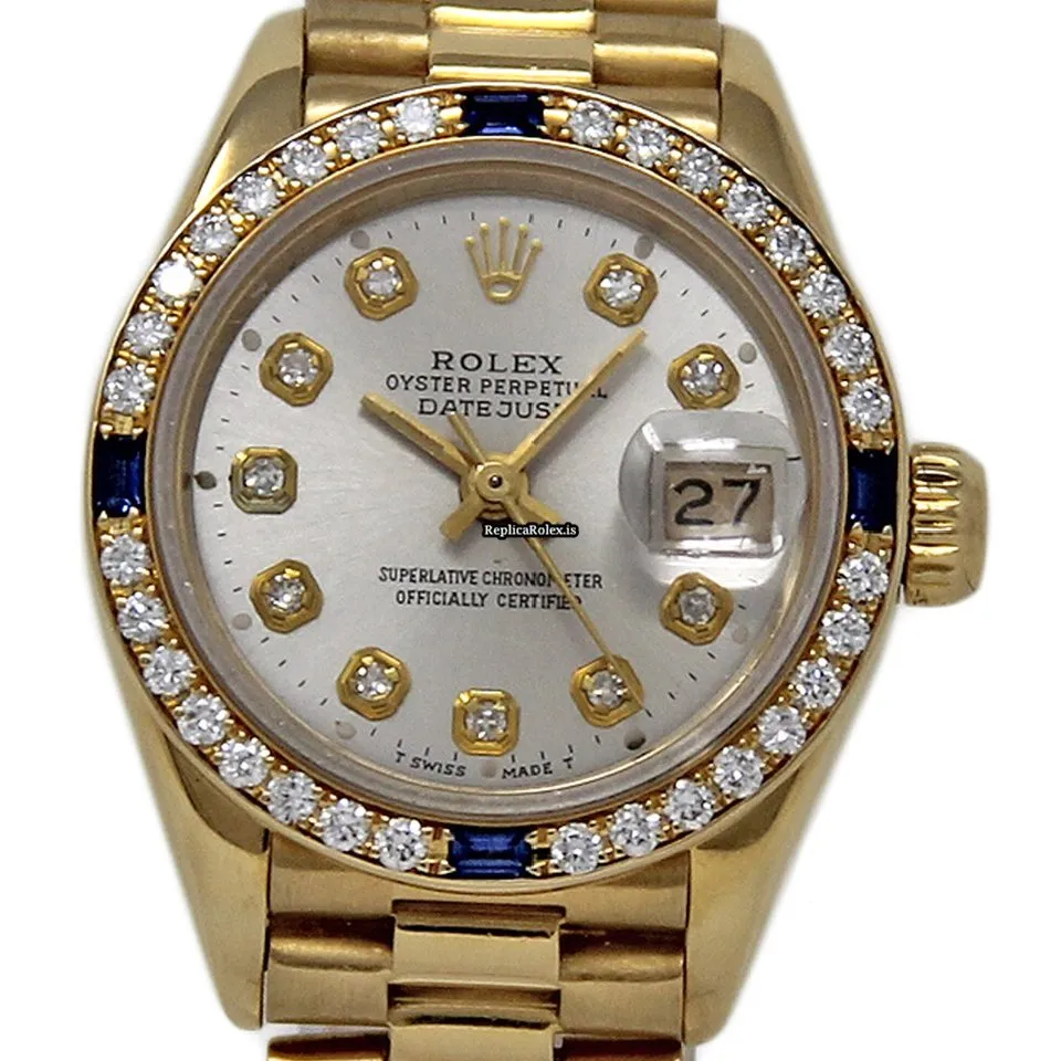 Wonderful Replica Rolex Lady-datejust 69178 Automatic Movement 26mm Yellow Gold Case Womens Watch