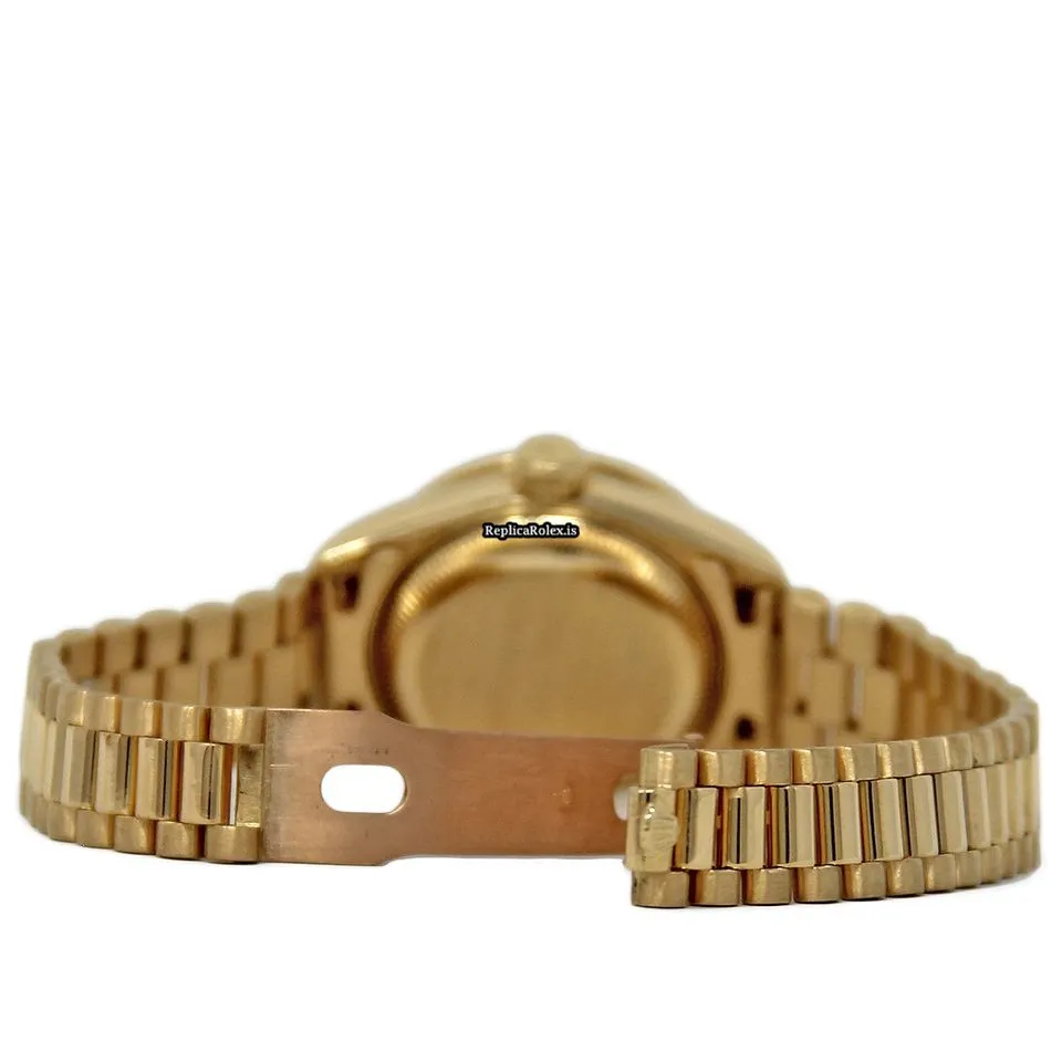 Wonderful Replica Rolex Lady-datejust 69178 Automatic Movement 26mm Yellow Gold Case Womens Watch - Image 3