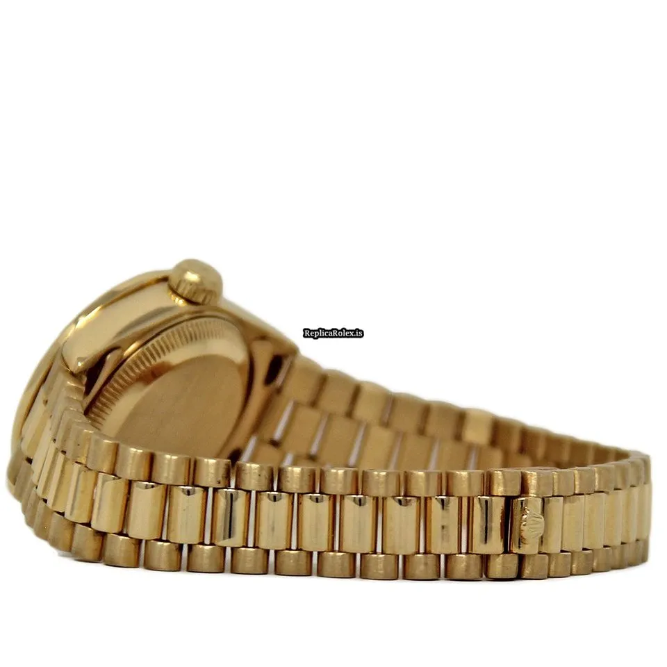 Wonderful Replica Rolex Lady-datejust 69178 Automatic Movement 26mm Yellow Gold Case Womens Watch - Image 4