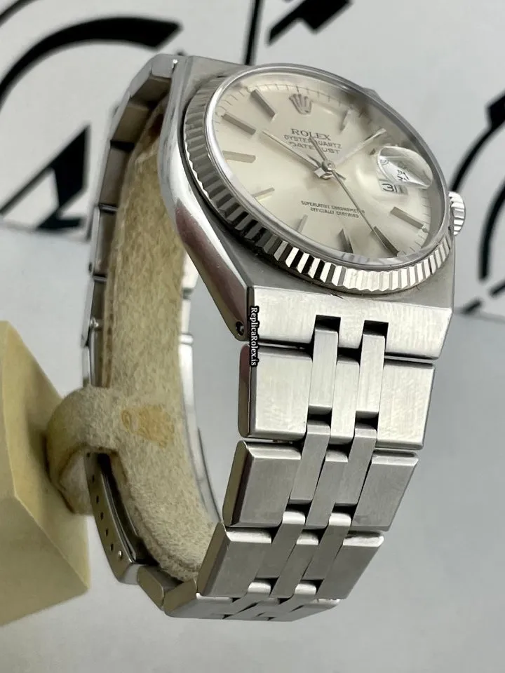 Cheap Fake Rolex Datejust Oysterquartz 17014 Caliber 5035 Quartz Movement 36mm Steel Case Mens/unisex Watch - Image 2