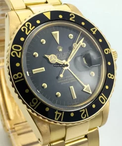 Swiss Copies Rolex Gmt-master 1675 Caliber 1570 Automatic Movement 40mm Yellow Gold Case Mens/unisex Watch