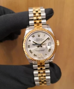 Beautiful Fake Rolex Lady-datejust 178273 Caliber 2235 Automatic Movement 31mm Gold/steel Case Womens Watch