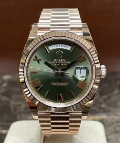 Fabulous Fake Rolex Day-date 40 228235 Caliber 3255 Automatic Movement 40mm Rose Gold Case Mens/unisex Watch