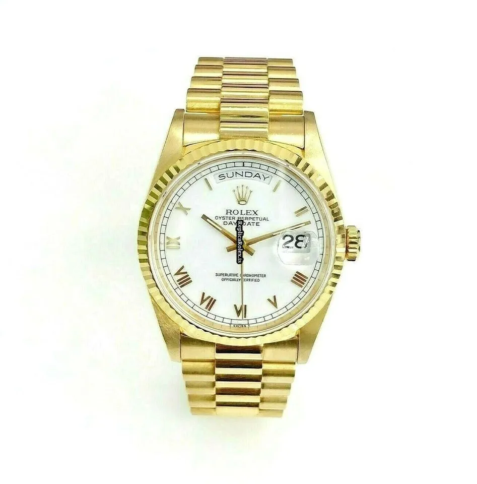 Well Made Replica Rolex Day-date 36 18238 Caliber 3155 Automatic Movement 36mm Yellow Gold Case Mens/unisex Watch