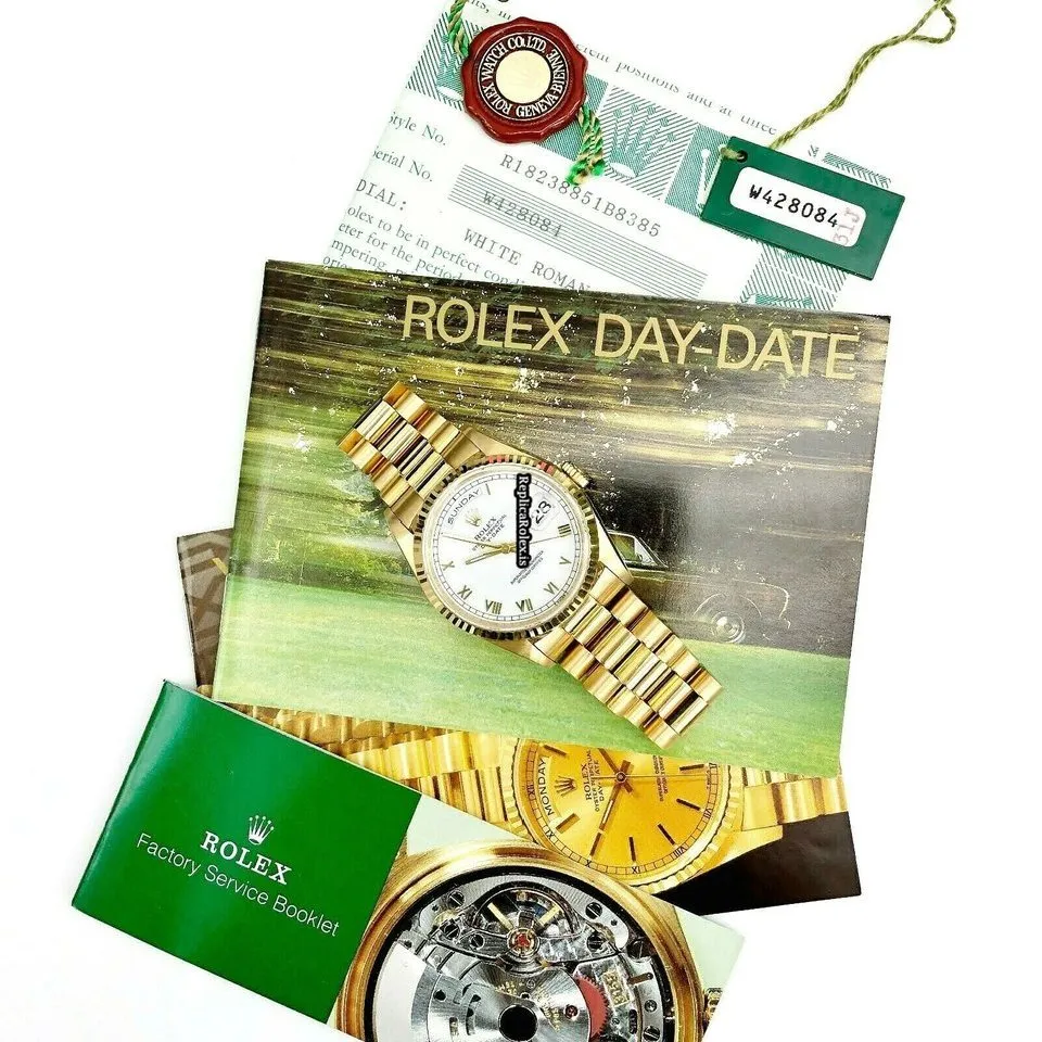 Well Made Replica Rolex Day-date 36 18238 Caliber 3155 Automatic Movement 36mm Yellow Gold Case Mens/unisex Watch - Image 2