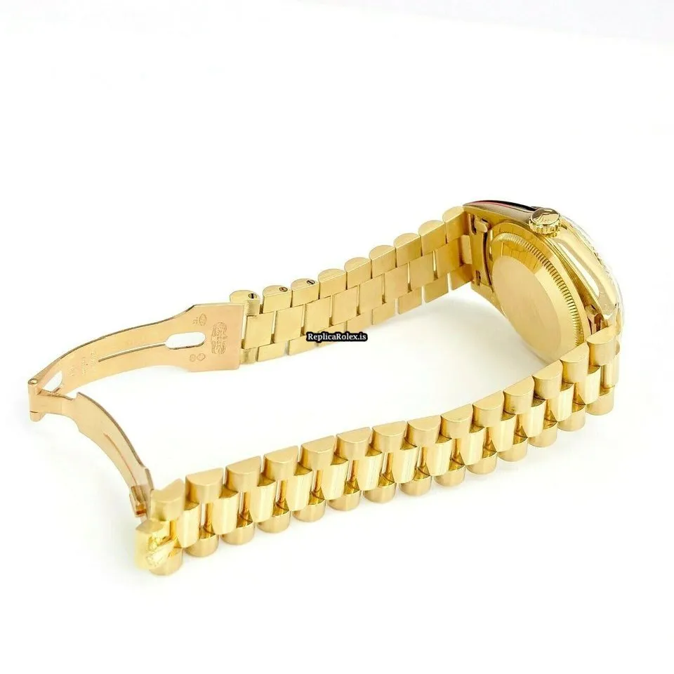 Well Made Replica Rolex Day-date 36 18238 Caliber 3155 Automatic Movement 36mm Yellow Gold Case Mens/unisex Watch - Image 9