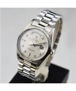 Quality Knockoff Rolex Day-date 36 1803 Caliber 1556 Automatic Movement 36mm White Gold Case Mens/unisex Watch