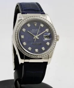 Quality Copy Rolex Datejust 116189 Caliber 3135 Automatic Movement 36mm White Gold Case Mens/unisex Watch