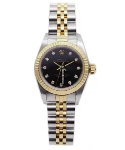Best Replica Rolex Oyster Perpetual 67193 Automatic Movement 26mm Gold/steel Case Womens Watch