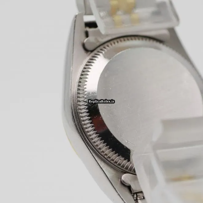 Best Replica Rolex Oyster Perpetual 67193 Automatic Movement 26mm Gold/steel Case Womens Watch - Image 5