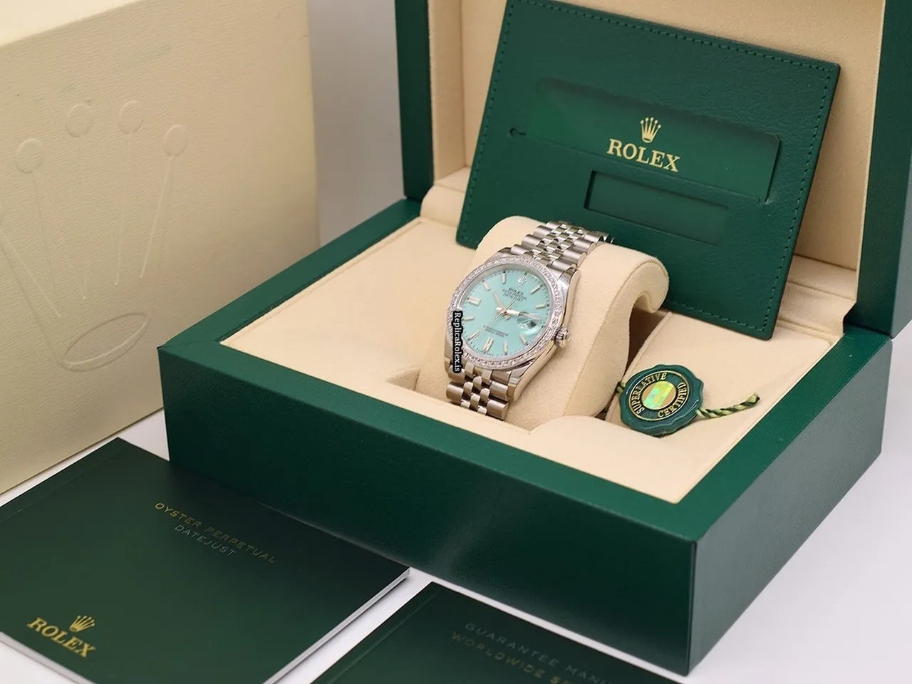 Distinctive Replica Rolex Datejust Caliber 3235 Automatic Movement 36mm Steel Case Mens/unisex Watch - Image 7