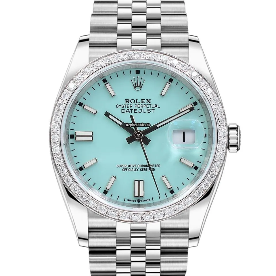 Distinctive Replica Rolex Datejust Caliber 3235 Automatic Movement 36mm Steel Case Mens/unisex Watch - Image 8