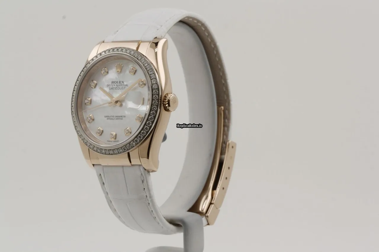 Ideal Replica Rolex Datejust 116185 Caliber 3135 Automatic Movement 36mm Rose Gold Case Mens/unisex Watch - Image 2