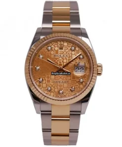 High-end Replica Rolex Datejust 126233 Automatic Movement 36mm Gold/steel Case Womens Watch